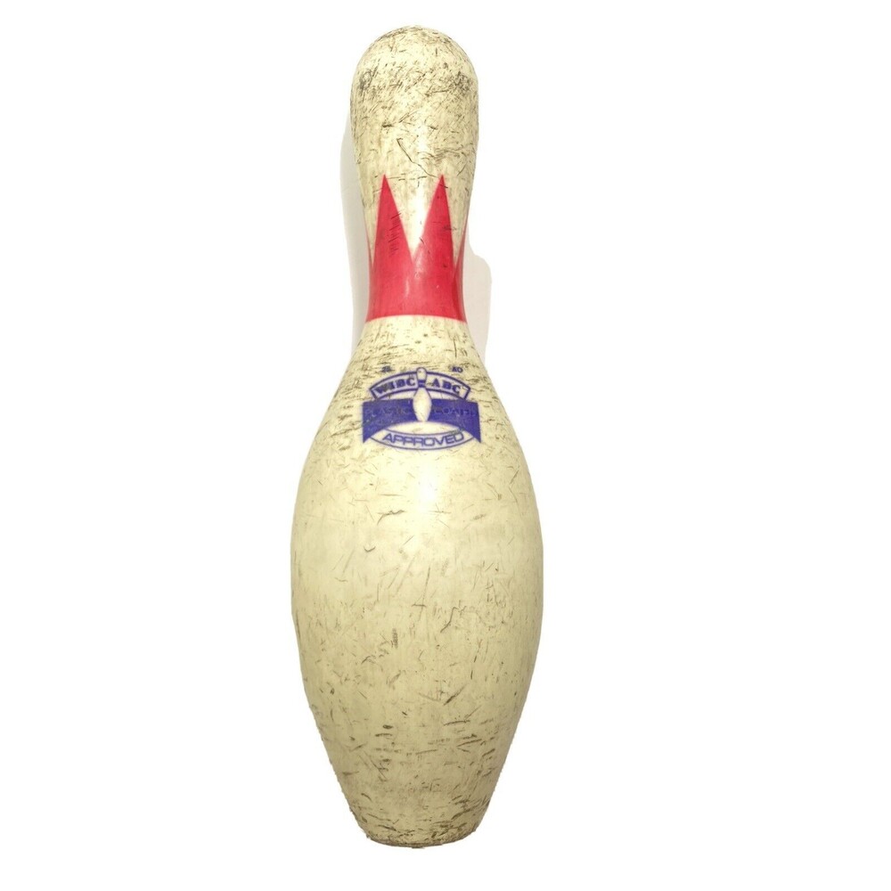 Brunswick Flyer Plastic Coated Bowling Crown Pin WIBC ABC Approved, Wood